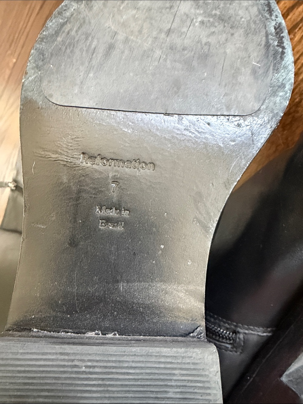 Reformation Nancy Black Riding Boots - Picture 5 of 8